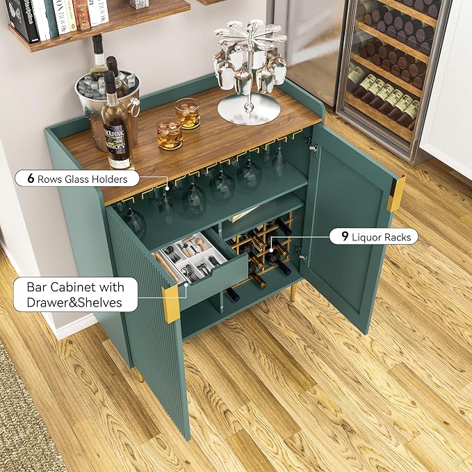 ARTPOWER Coffee Bar Cabinet - Image 6