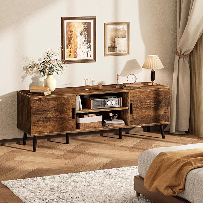 SUPERJARE TV Stand for 55 Inch TV, Entertainment Center - Image 8