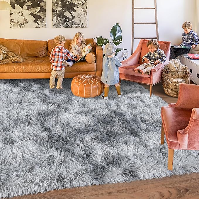 Rugs for Living Room 8x10, Soft Shaggy Modern Shag Area Rug for Bedroom - Image 6