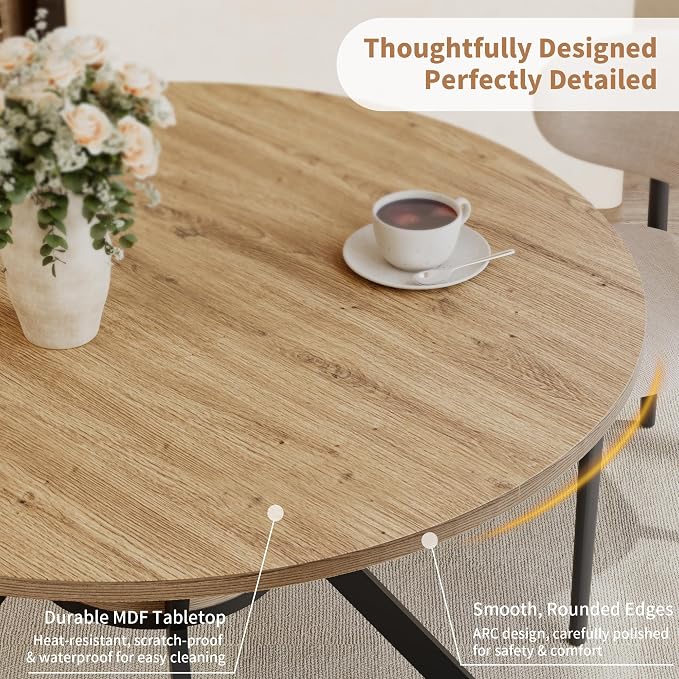 MECHYIN 42 Inch Round Dining Table - Image 5