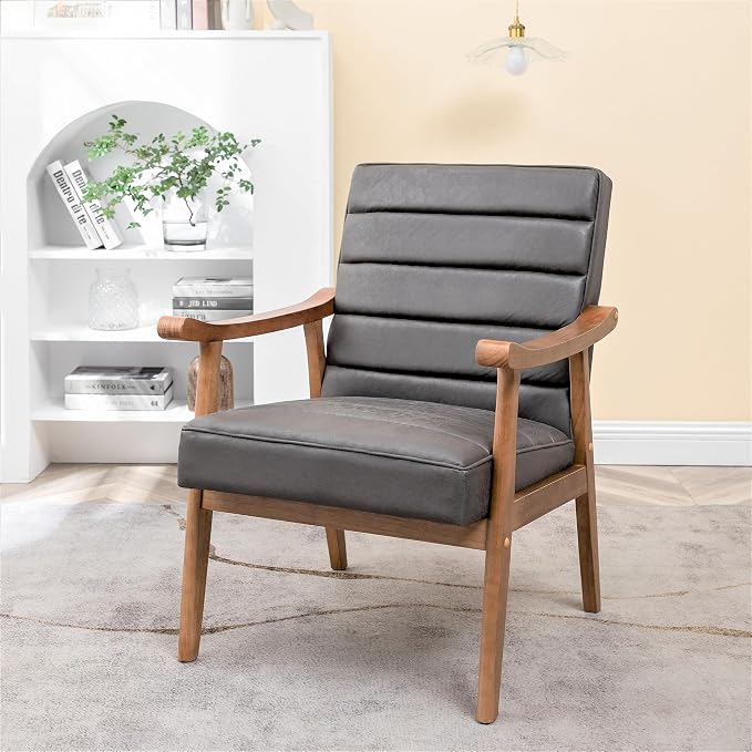 Container Furniture Direct Unique Mid Century Modern Accent Chair - Image 13