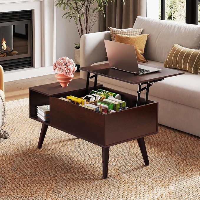 WLIVE Coffee Table for Living Room, Small Coffee Table - Image 2