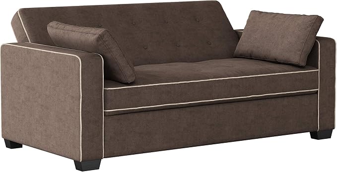 Serta Ainsley 72.6" Convertible Sleeper Sofa, Queen Size, Dreamcoil Comfort - Image 8