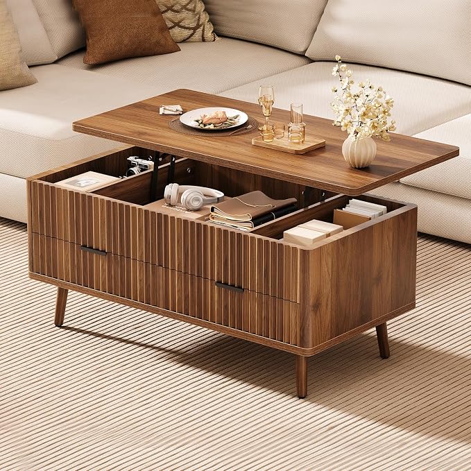 Lift Top Coffee Table with Storage - Image 9