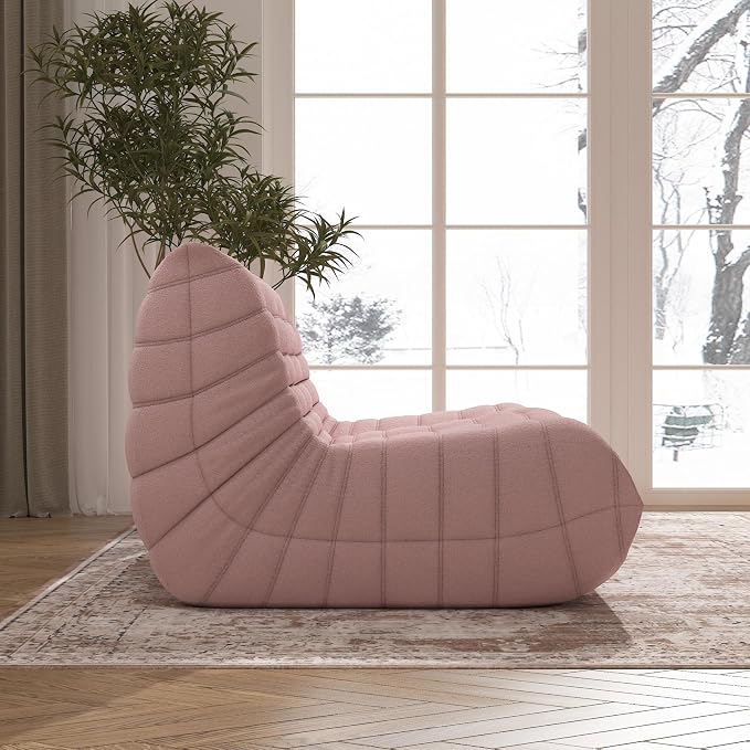 YVDNHP Big Bean Bag Chairs for Adults, 3 Seater Large Bean Bag Sofa, Fireside - Image 7