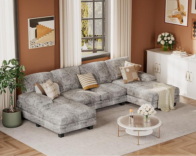 JUMMICO Sectional Couches for Living Room, U Shaped Couch - Image 8