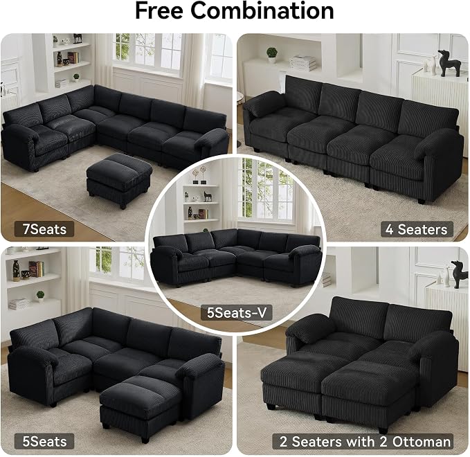 61'' Modular Loveseat Sofa - Image 7