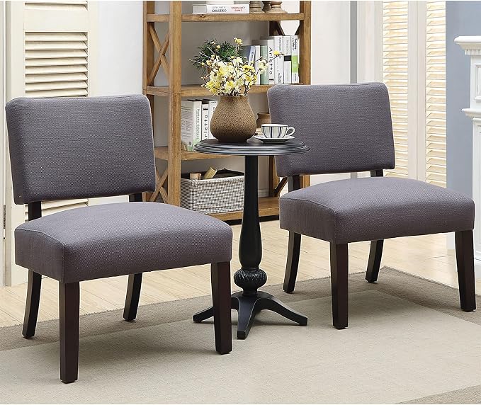 Furniture of America Jetson Wood 3-Piece Accent Table and Chair Set in Gray - Image 4