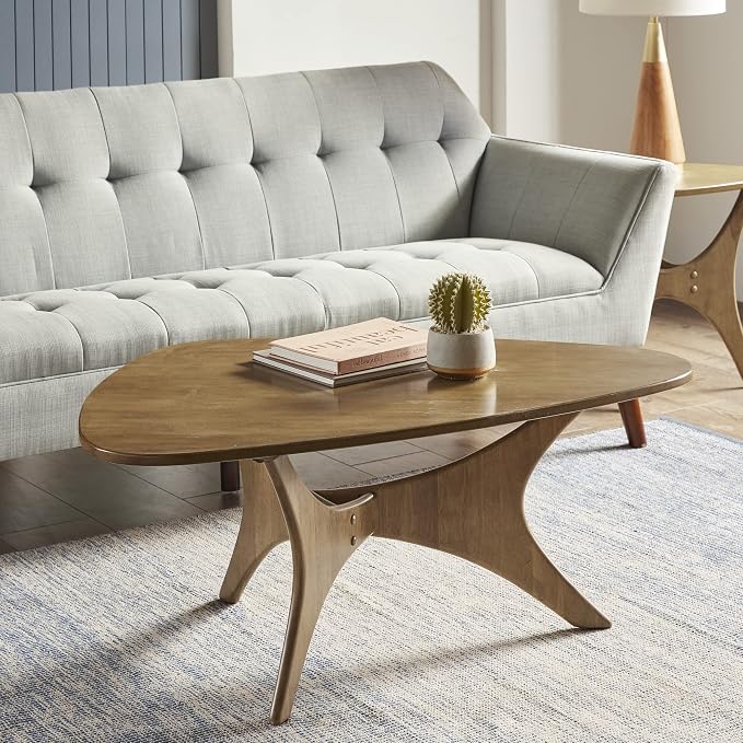 INK+IVY Blaze Triangle Wood Coffee Table Plywood - Image 4