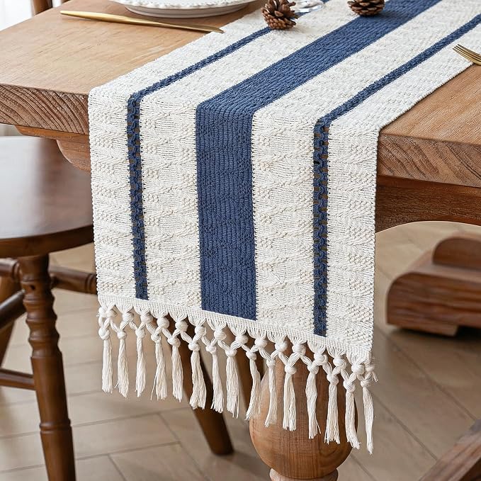 FEXIA Boho Table Runner with Tassels by FEXIA