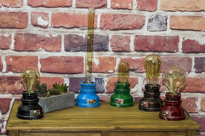 Loft Style Lamp, Corporal Bronze Steampunk Industrial Vintage Style, Water Pipe - Image 2