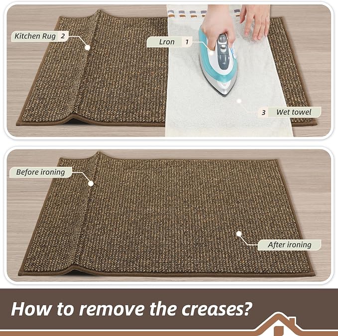 BEQHAUSE Kitchen Rugs 32"x48", Non-Slip Kitchen Mats - Image 9