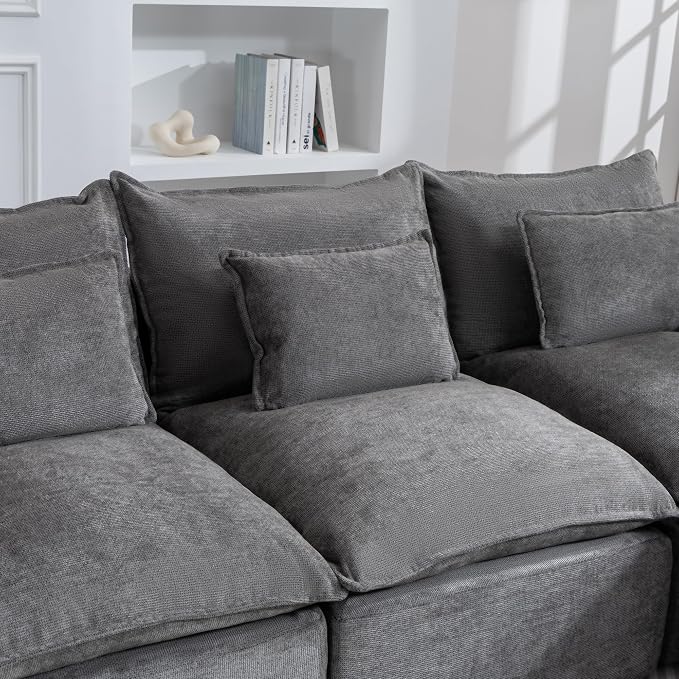 Boneless Couch Sectional Cloud Couch 130'' Oversized Modular Sectional Sofa - Image 9