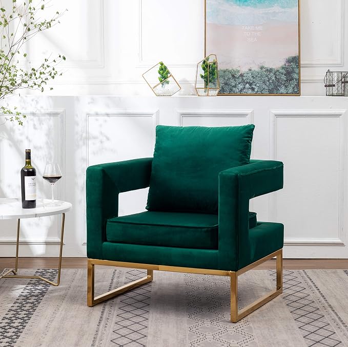 Roundhill Furniture Lenola Upholstered Accent Arm Chair by RoundhillFurniture