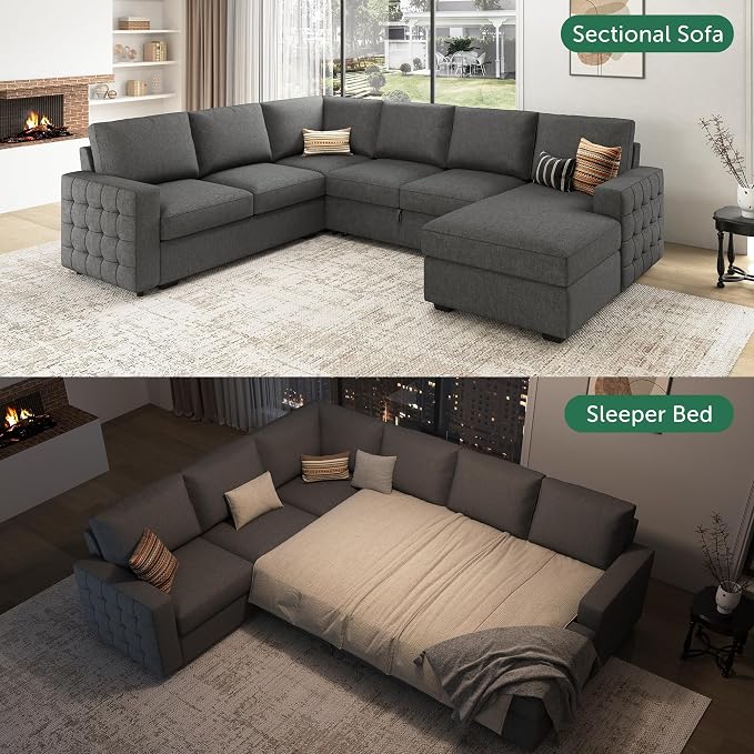 HONBAY Sectional Sleeper Sofa - Image 3