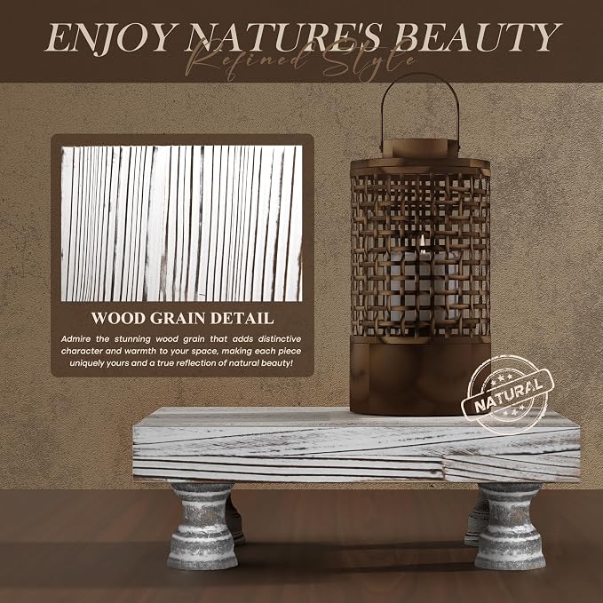 EOSAHR Boho Fir Wood Risers for Decor for Small Vanity - Image 6