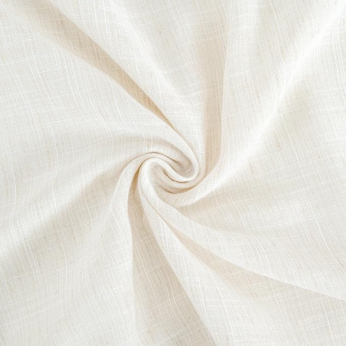 BGment Short Semi Sheer Linen Curtains 30 Inch Length - Image 7