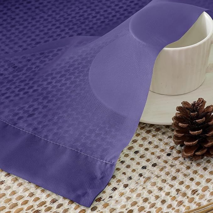 Aiyufeng Purple Sheer Curtains 72 Inch Length 2 Panels Set, Light Filtering - Image 3