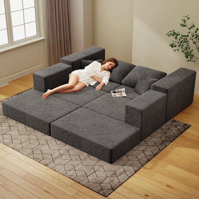 Cloud Modular Sectional Sofa, Comfy Boneless Couch - Image 2
