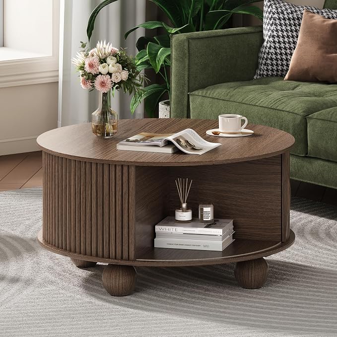 SULIVES Round Coffee Table - Image 6