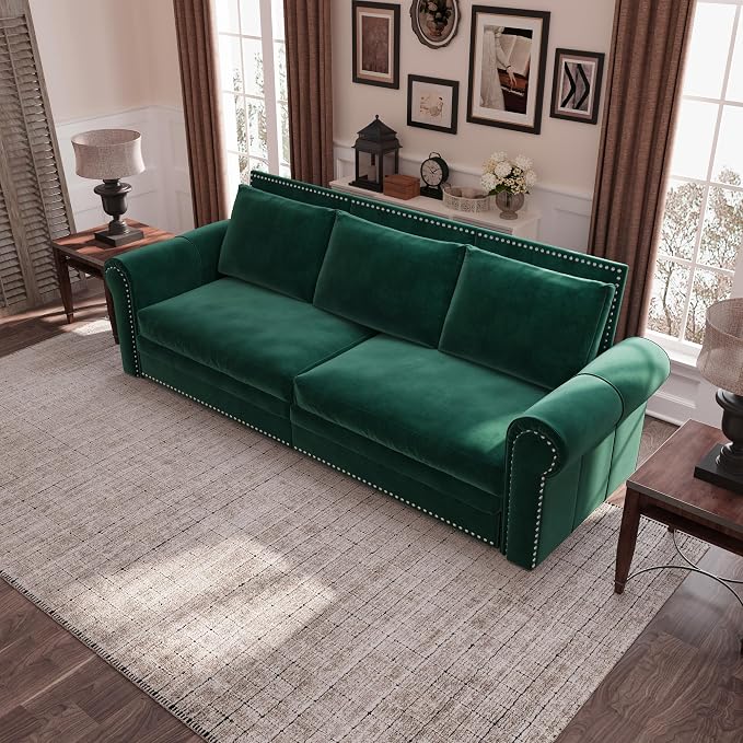 3 in 1 Convertible Sleeper Sofa Bed, 93.7" King Size Sofa Sleeper - Image 3