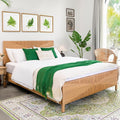 Yechen Queen Rattan Style Boho Bed Frame by Yechen
