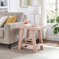 Roundhill Furniture Athens Contemporary Wood Shelf Side Table in Pink by RoundhillFurniture