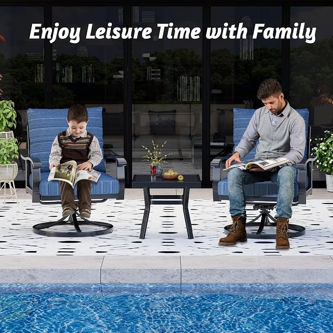 HOMREST Outdoor Swivel Rocker Patio Chairs - Image 7