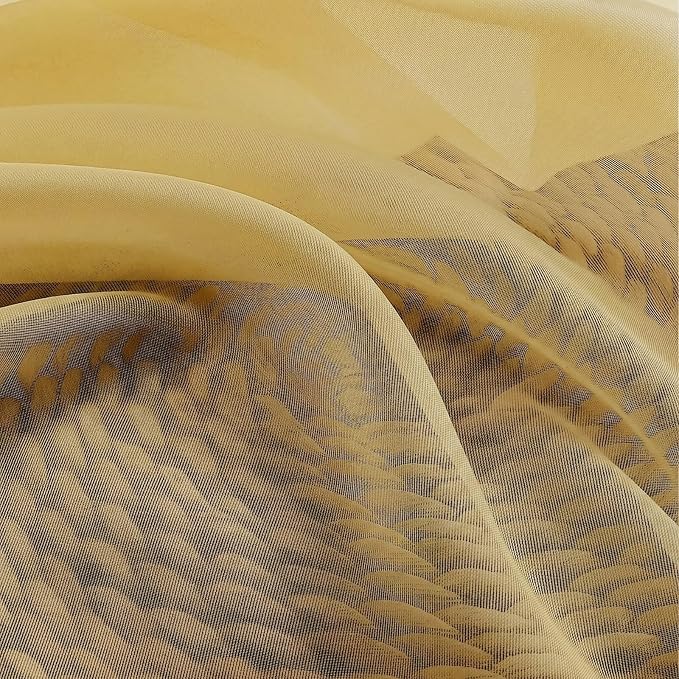 Gwine Sheer Curtains for Living Room 45 inch Length - Image 9