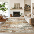 Area Rugs 5x8 for Living Room Bedroom, Modern Abstract Machine Washable Rug by BEIMO