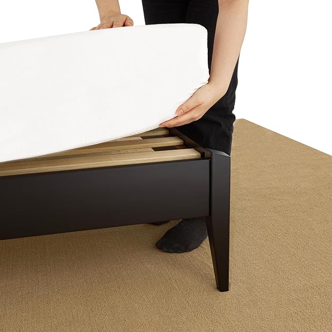 Bme Dinkee Queen Platform Bed Frame Wood 15 Inch - Image 6
