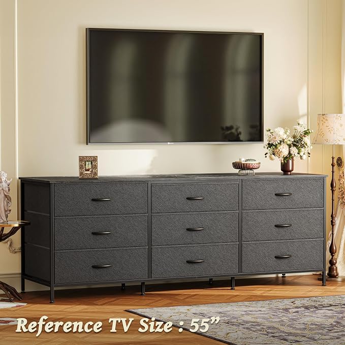 Huuger 63 Inch Dresser for Bedroom, Dresser for Closet - Image 5