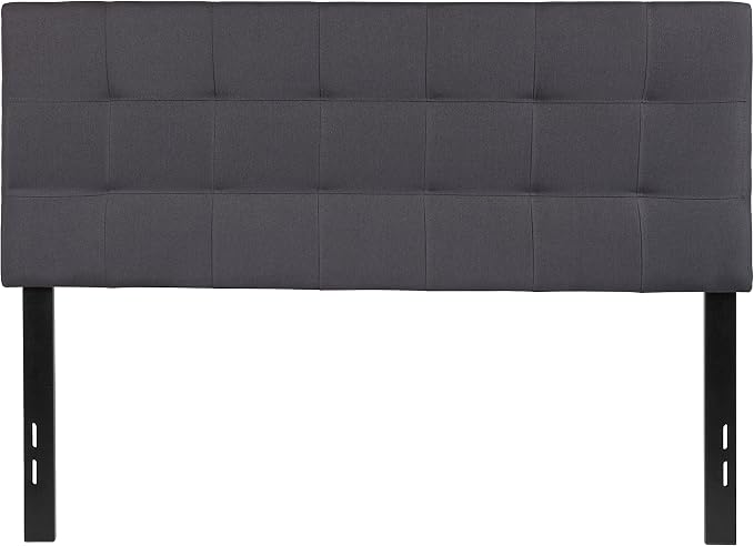 Flash Furniture Bedford Tufted Upholstered Full Size Headboard in Dark Gray - Image 8