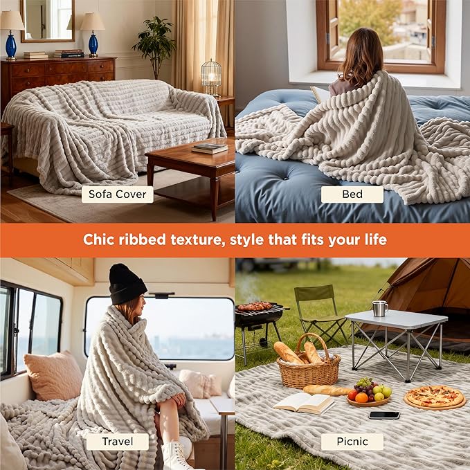 Bedsure GentleSoft Fleece Bed Blankets Full Size - Image 4