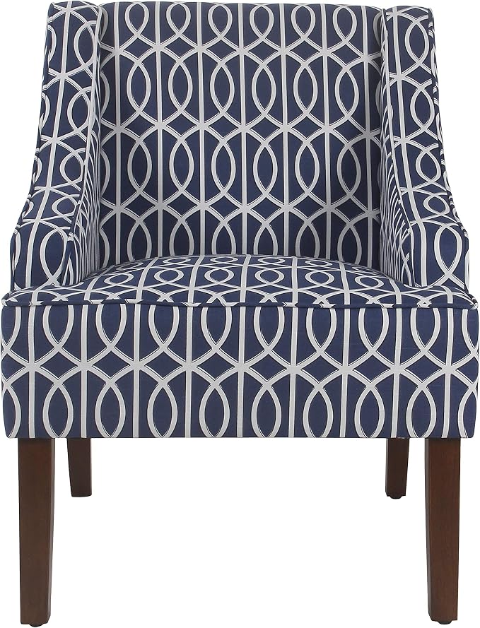 Homepop Home Decor Upholstered Classic Swoop Arm Accent Chair Accent Chairs - Image 5