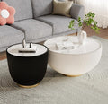 SSLine Bowl-Shape Coffee Table Set of 2 Modern Sintered Stone Top Nesting by SSLine