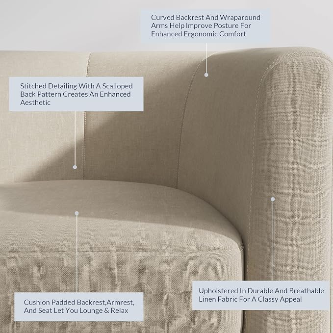 BELLEZE Accent Barrel Chair - Image 5