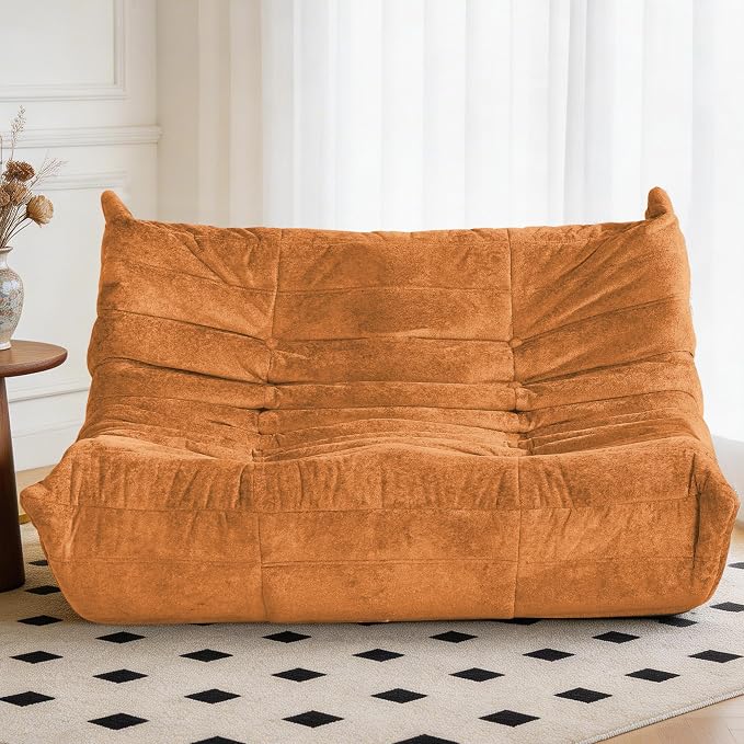 Bean Bag Chair, 2 Seater Lazy Bean Bag Sofa Memory Foam Couch, Giant Bean Bag - Image 6