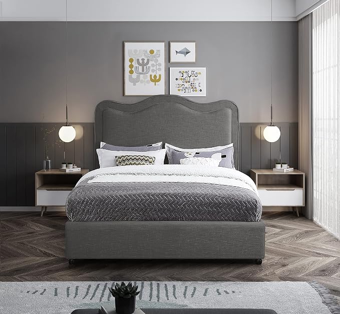 Meridian Furniture FelixGrey-F Felix Collection Modern | Contemporary Linen - Image 5