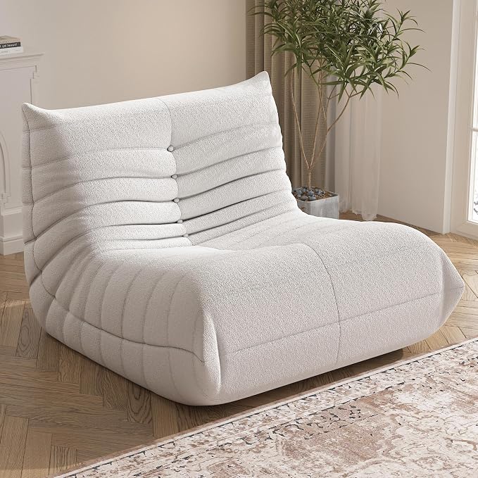 Bean Bag Chair for Adults, Oversized Fireside Chair Comfy Lazy Floor Sofa - Image 3