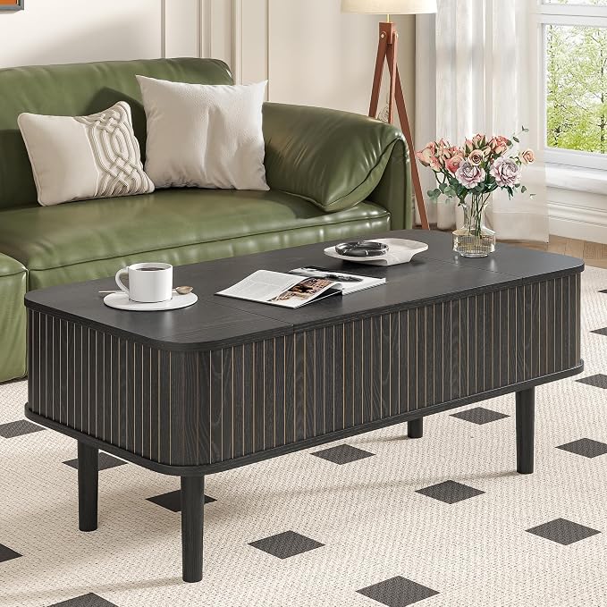 Fluted Lift Top Coffee Table - Image 8
