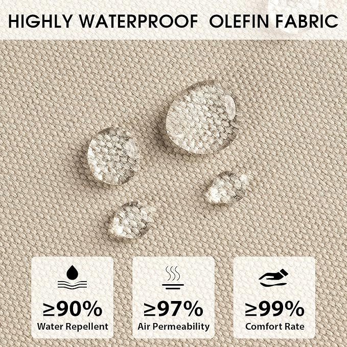 Rocking Chair Cushions with Pillow, Waterproof and Fade-Resistant Thicken - Image 3