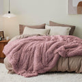 Bedsure GentleSoft Fluffy Dusty Pink King Size Blanket by BEDSURE