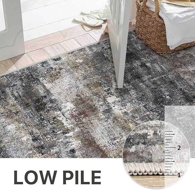 BEIMO Area Rugs 6x9 for Living Room Bedroom, Modern Abstract Machine Washable - Image 9