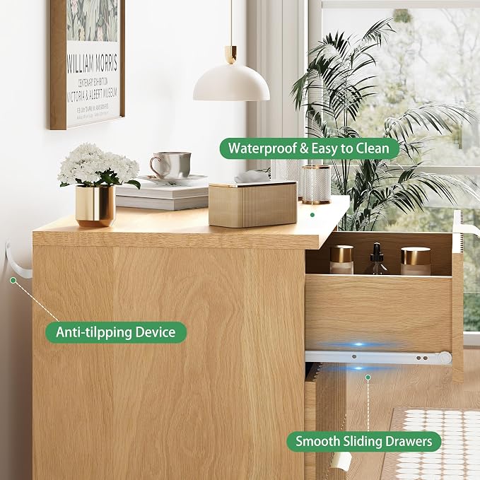 Fluted Dresser for Bedroom - Image 5