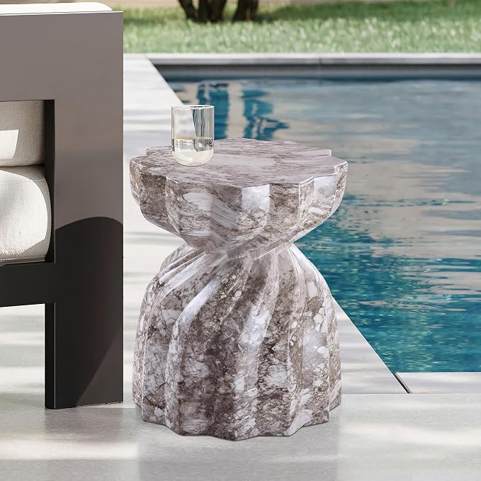 Meridian Furniture 99048Brown-ET Caserta Collection Art Deco Indoor/Outdoor - Image 2