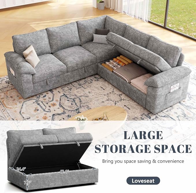 85 Inch Modular Sectional Sofa - Image 4