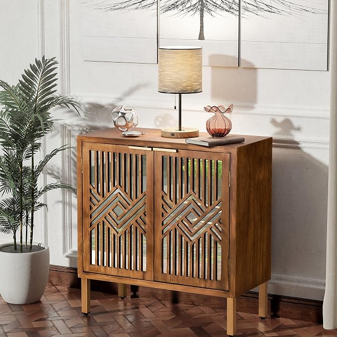 COZAYH 2 Door Accent Cabinet, Wood Sideboard Storage Furniture - Image 5