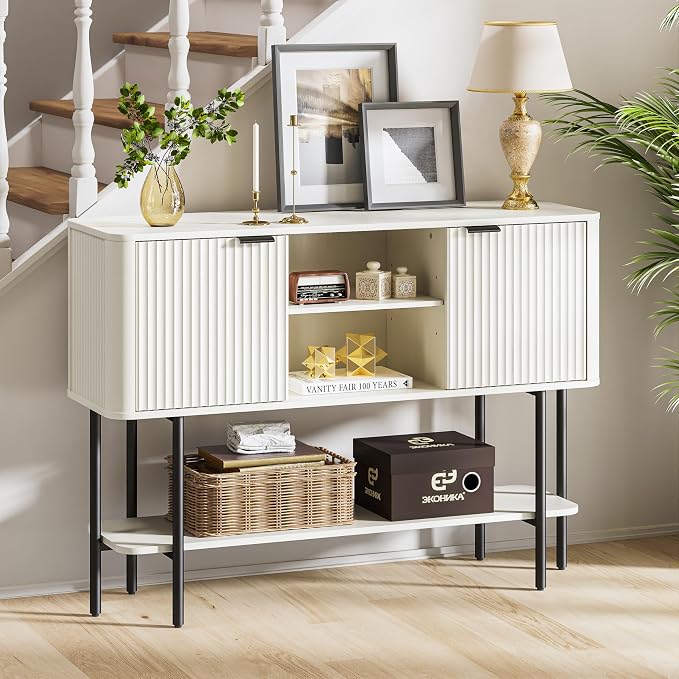 Fatmok Fluted Furniture Collection – 58" TV Stand Entertainment Center - Image 7