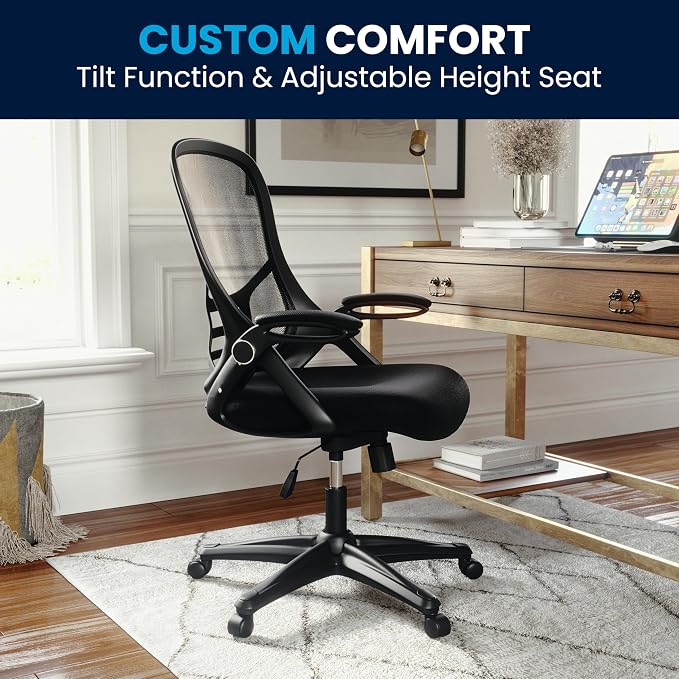 Flash Furniture Porter High Back Black Mesh Ergonomic Swivel Office Chair - Image 8